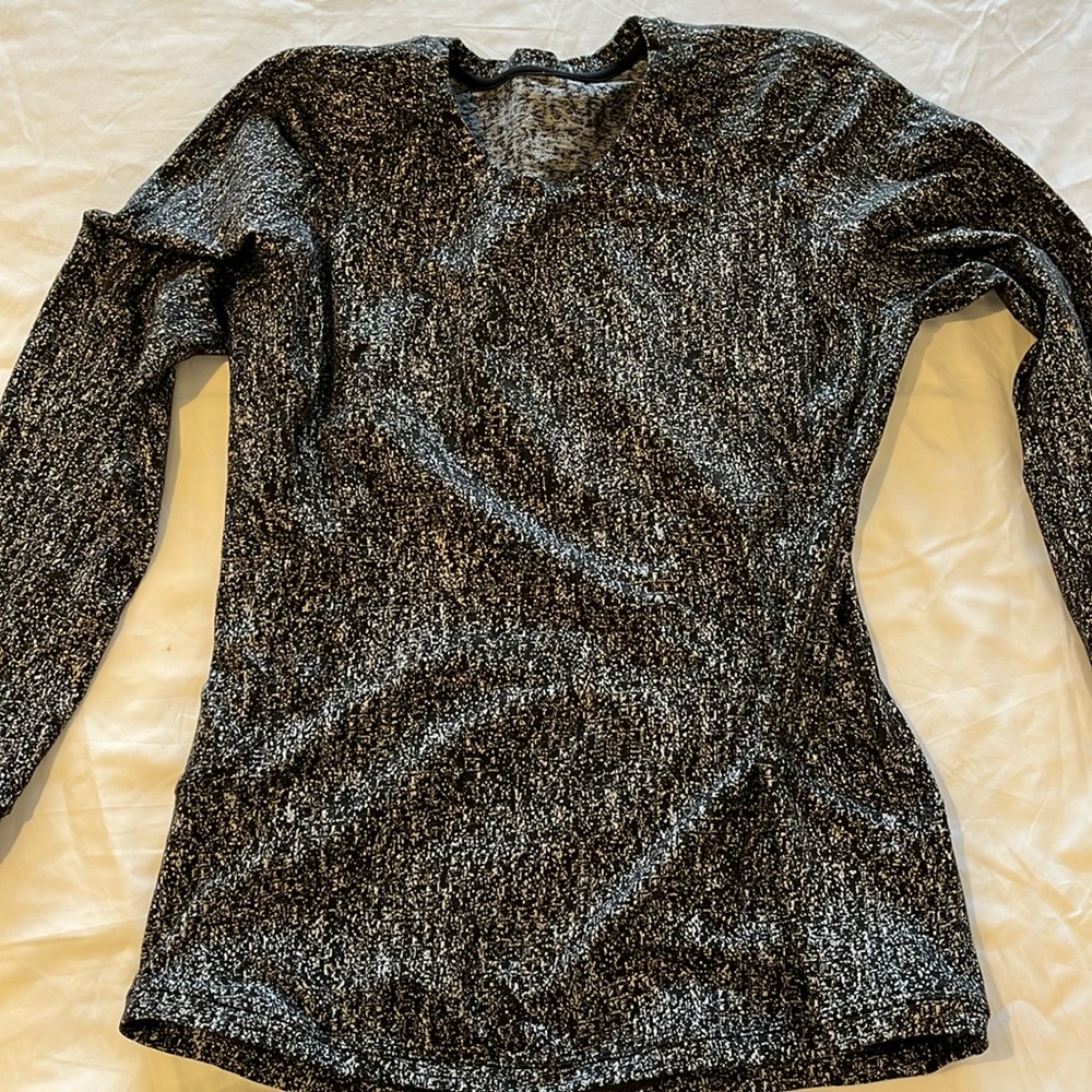 Long sleeve Lululemon athletic shirt